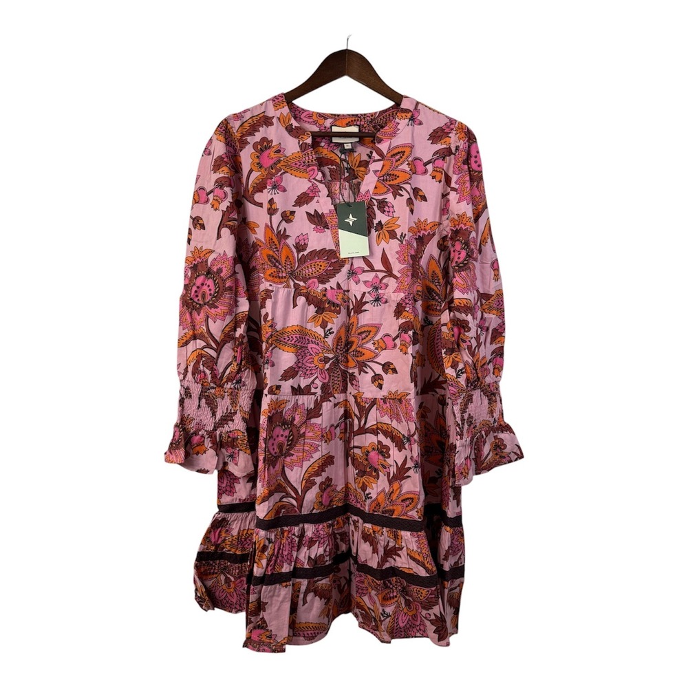 NEW Tuckernuck Beach Sunset Chintz Kenzo Coverup Mini Dress women's XL paisley
